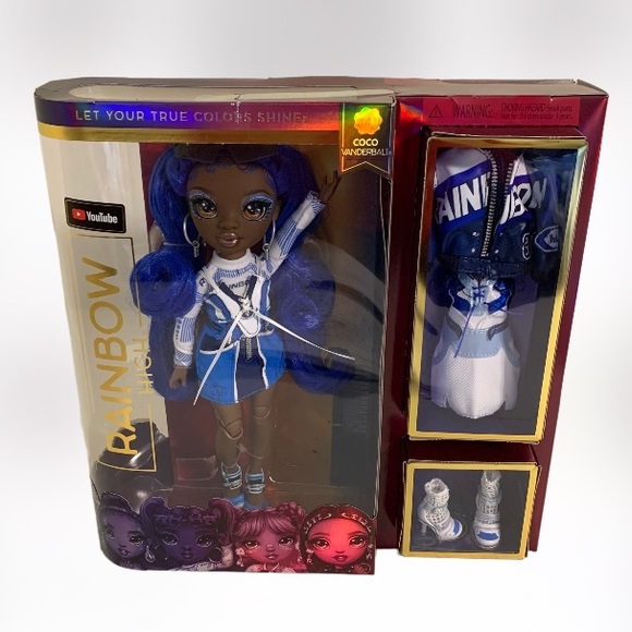 New Brand NEW - Rainbow High Fashion Doll Series 4 Coco Vanderbalt - Cobalt Blue - Picture 1 of 6